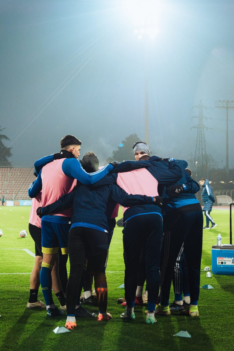 Joueurs de l'USCL, match de l'USCL