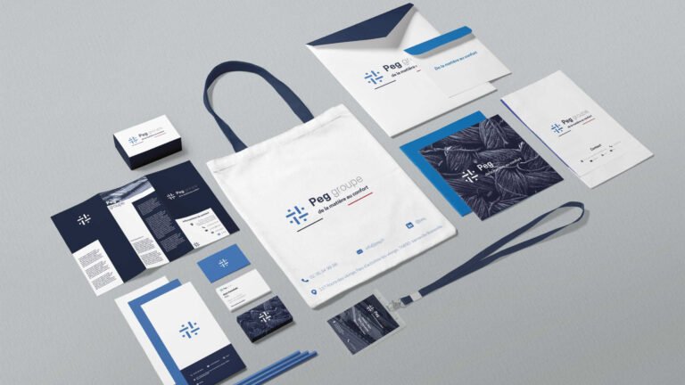 Branding Peg groupe mockup