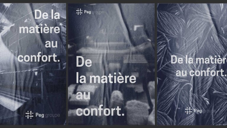 Branding Peg groupe, mock up affiche