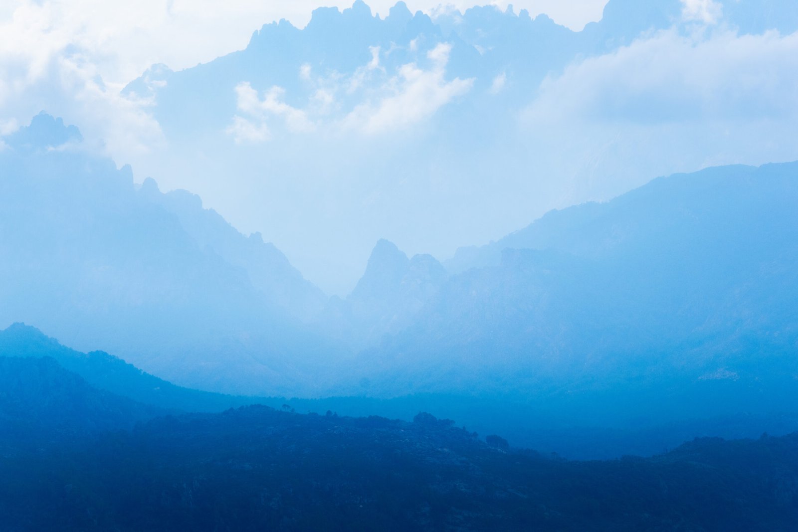 Tirage photo montagnes bleues 30X20cm